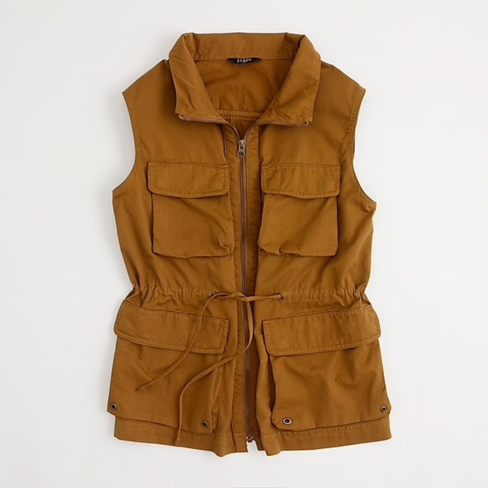J Crew Twill Utility Vest - Medium
